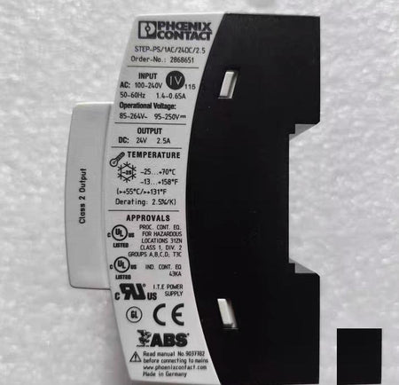 2868651 STEP-PS 1AC 24DC 2 5 100-240V AC 24V 2 5ADIN Class 2