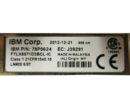 SE-SR 78P0624 10GB 850NM 10GBASE