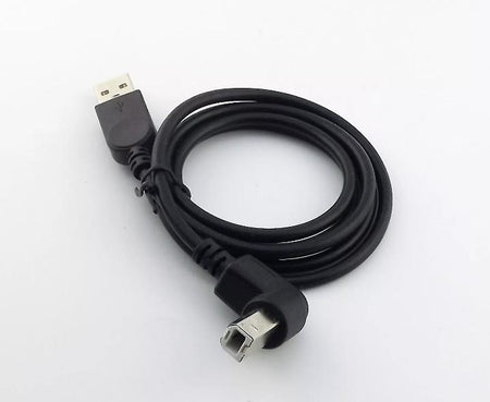 2x USB 2 0 A Male to USB B Male Up Angle Printer Cable Scanner Cord Black 3ft 1m