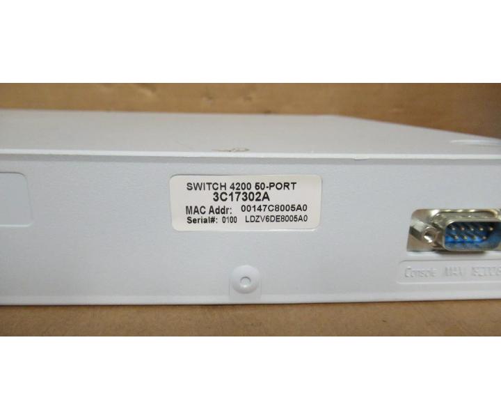 50-Port 3COM SuperStack3 3C17302A