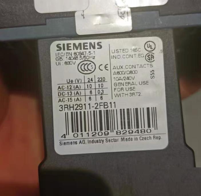 3RT2316-2BB40 Dc24v 1 3RH2911-2FC22 1 3RT2916-1CB00 12 150