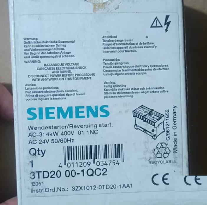 3TD2000-1QC2 Ac24V 450 G6-3