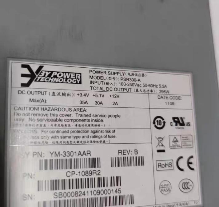 3Y PSR300-A        YM-3301AAR     100-240V      296W