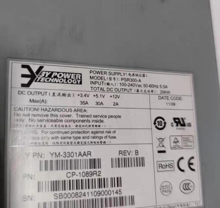 3Y PSR300-A        YM-3301AAR     100-240V      296W
