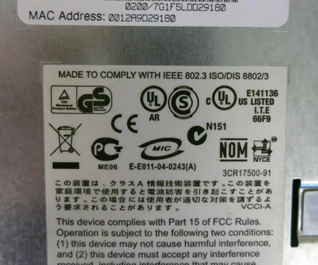 3CR17500-91 175009-110-000-2 3Com