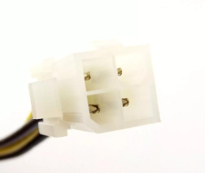 4 Pin P4 ATX 12v Male to Female Extension CPU Motherboard Power Supply Cable 1FT
