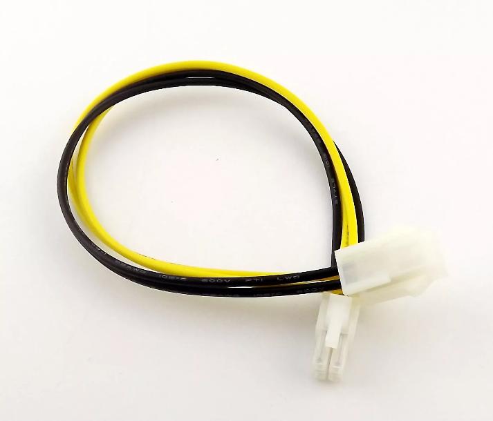 4 Pin P4 ATX 12v Male to Female Extension CPU Motherboard Power Supply Cable 1FT