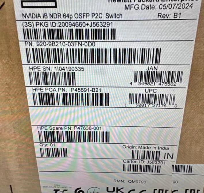 64 NDR IB 400GB P47638-001 MQM9790-N2F