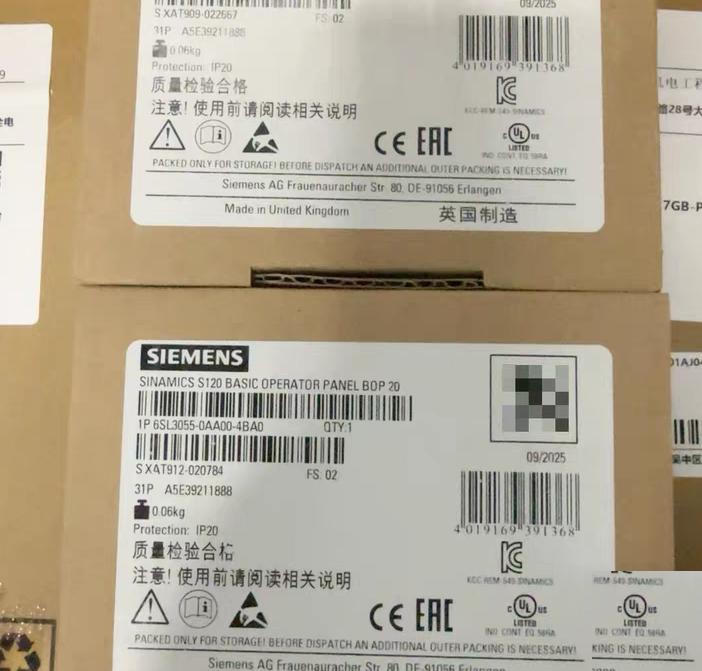6SL3055-0AA00-4BA0 SINAMICS S120 BOP20 IP20 0 6kg 2025 SINAMICS S120 2