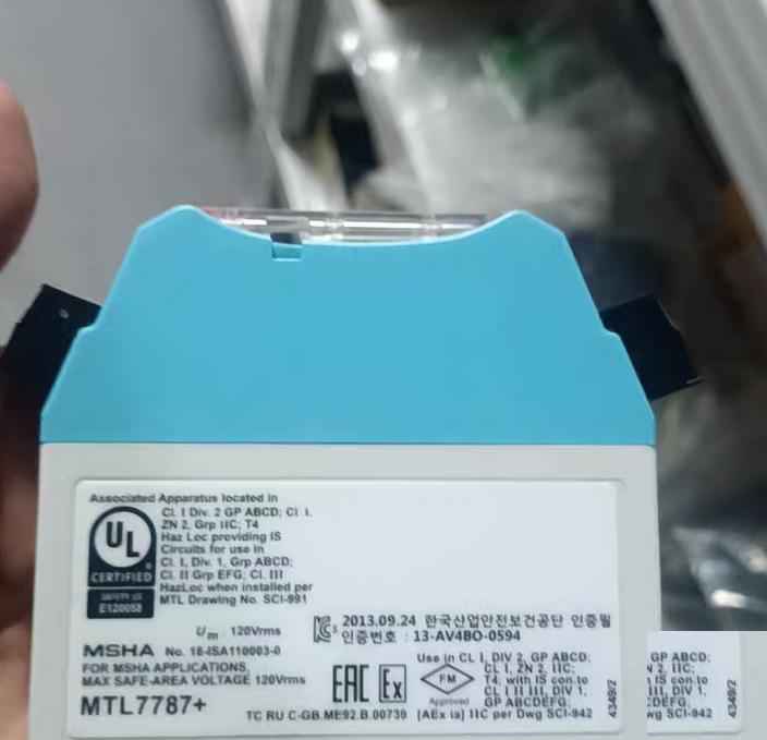 78 MTL MTL7787 28V 93mA -20℃ 60℃ KC UL MTL MTL7787 28V 93mA -20℃ 60℃ KC UL