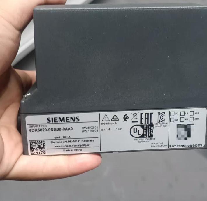 85 SIPART PS2 6DR5020-0NG00-0AA0 SW5 02 01 HW1 00 03 SIPART PS2 6DR5020-0NG00-0AA0 SW5 02 01 HW1 00 03