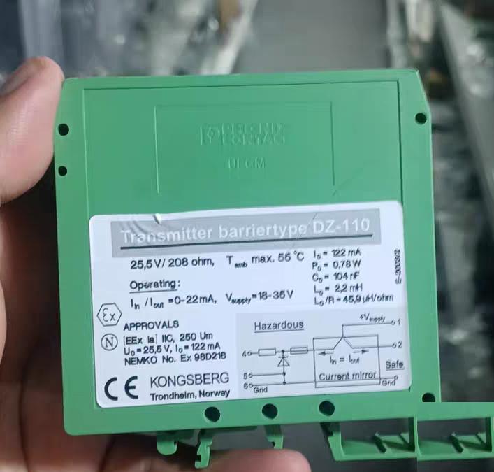 92 KONGSBERG DZ-110 18-35V 0-22mA KONGSBERG DZ-110 18-35V 0-22mA IEC CE