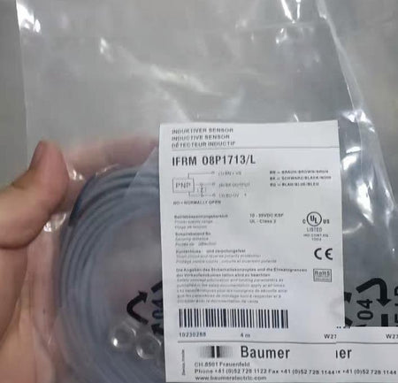 97 Baumer IFRM 08P1713 L 10-30VDC PNP NO 2 00mm Baumer IFRM 08P1713 L 10-30VDC PNP NO 2 00mm UL CE