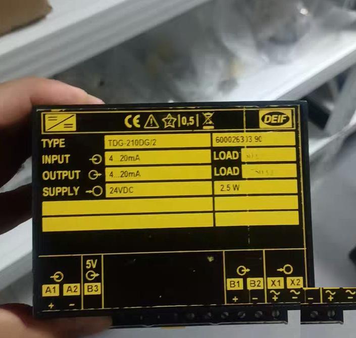 97 DEIF TDG-210DG 2 4-20mA 24V DC 2 5W DEIF TDG-210DG 2 4-20mA 24V DC 2 5W