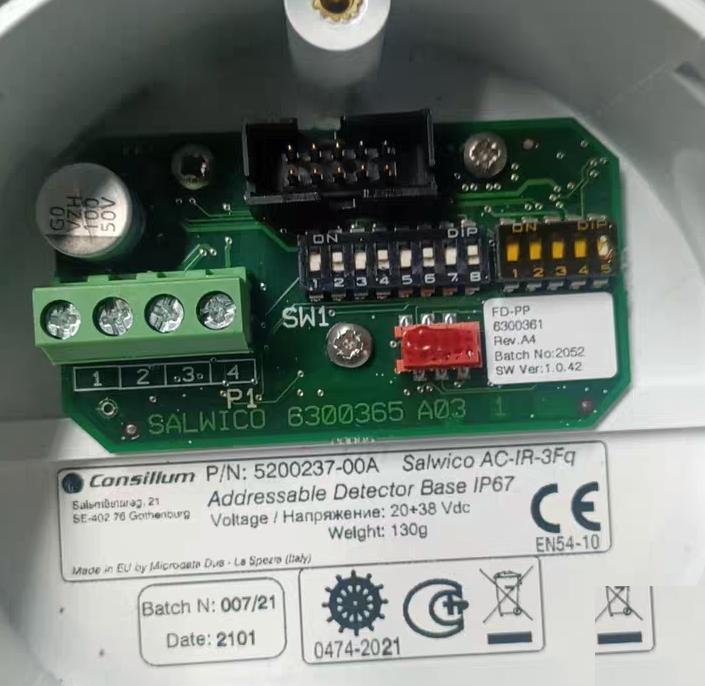 98 Consilium 5200237-00A Salwico AC-IR-3FQ IP67 PCB Consilium 5200237-00A Salwico AC-IR-3FQ IP67 PCB