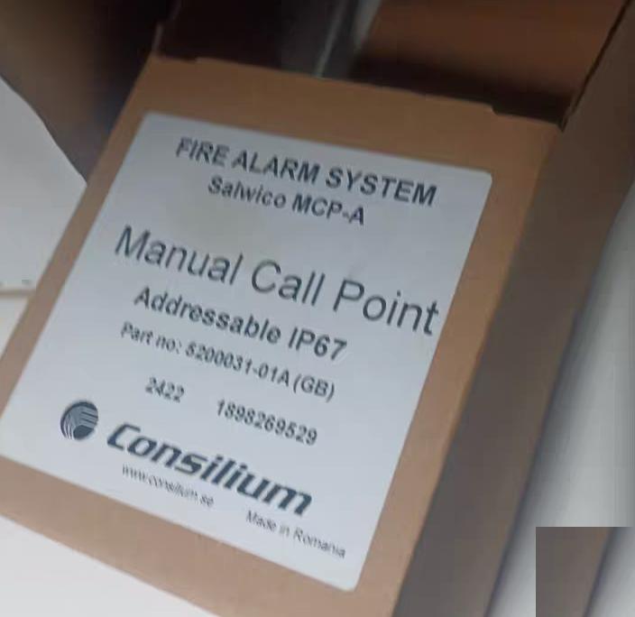 98 Consilium MCP-A 5200031-01A Salwico MCP-A EN54-17 CE 98 Consilium MCP-A 5200031-01A Salwico MCP-A EN54-17 CE