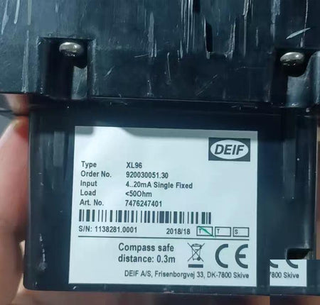 98 DEIF XL96 4 20mA 0-100 DEIF XL96 4 20mA 0-100