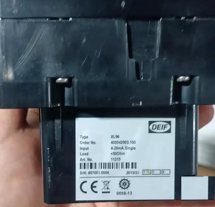 98 DEIF XL96 XL96 4-20mA 0-350RPM DEIF XL96 XL96 4-20mA 0-350RPM