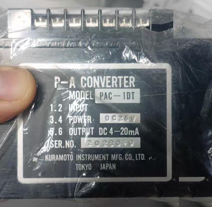 98 KURAMOTO P-A PAC-1DT 1 2 DC4-20mA DC24V KURAMOTO P-A PAC-1DT 1 2 DC4-20mA DC24V