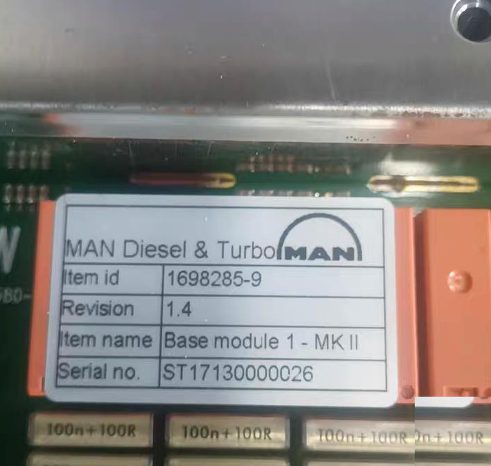 98 MAN B W Base module 1-MKII 1698285-9 1 4 ST17130000026 MAN B W Base module 1-MKII 1698285-9 1 4 ST17130000026 35000 60000