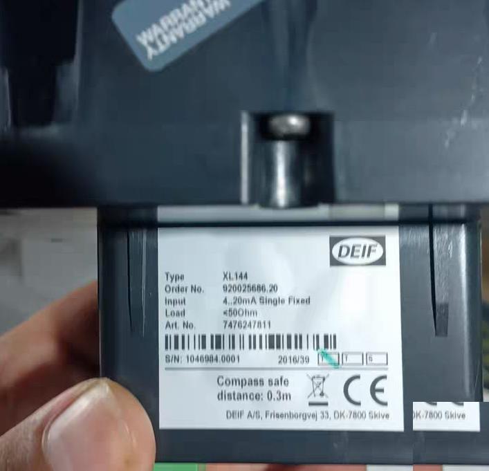 98 Nabtesco XL144 0-4MPa Nabtesco XL144 0-4MPa DEIF 920025686 20
