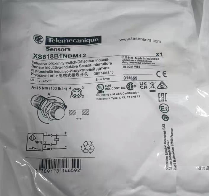 98 Telemecanique XS618B1NBM12 12-48V 8mm Telemecanique XS618B1NBM12 12-48V 8mm