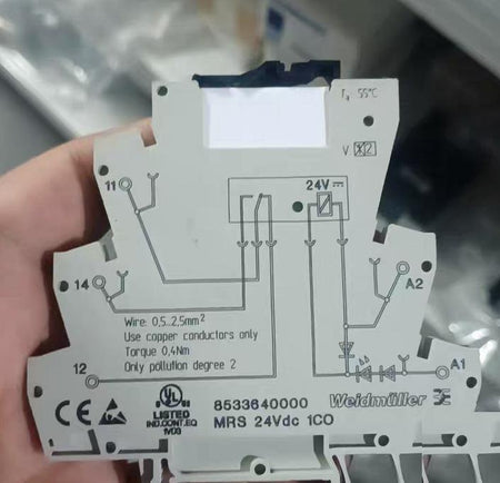 98 Weidmuller 8533640000 MRS 24Vdc 1CO 24V Weidmuller 8533640000 MRS 24Vdc 1CO 24V 0 5-2 5mm²