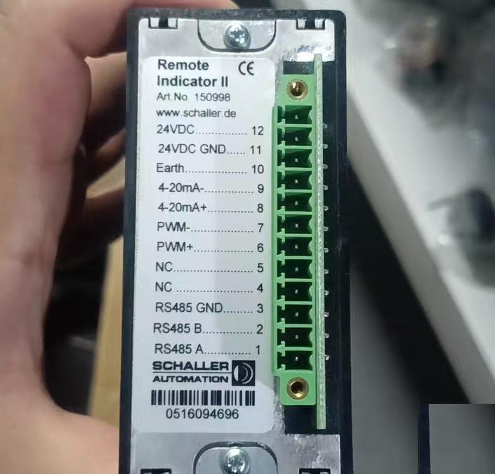 99 Schaller Remote Indicator II 150998 24VDC RS485 4-20mA Schaller Remote Indicator II 150998 24VDC RS485 4-20mA