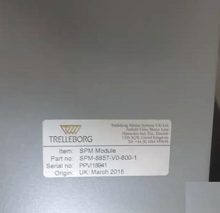 99 TRELLEBORG SPM-8857-V0-800-1 2015 9 117222 LAN1 LAN2 TRELLEBORG SPM-8857-V0-800-1 2015 9 117222 LAN1 LAN2