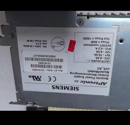 A5E02625806-K7 cV5 AC 3V3 5V1 12V 150W 100-240V
