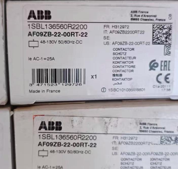 ABB AF09ZB-22-00RT-22 48-130V 50 60HZ DC 120 C