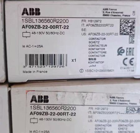ABB AF09ZB-22-00RT-22 48-130V 50 60HZ DC 120 C