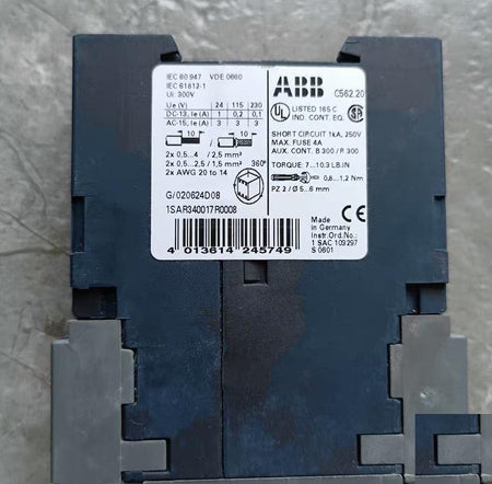 ABB C562 20 0 05s-100s 1SAR340017R0008 2 500