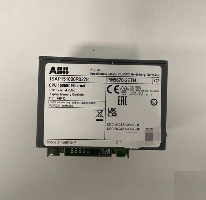 ABB PM5670-2ETH CPU 1SAP151000R0278