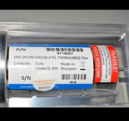 AGILENT 9715007 UHV-24 ION GAUGE 2 FIL THORIA IRID 2 75 IN