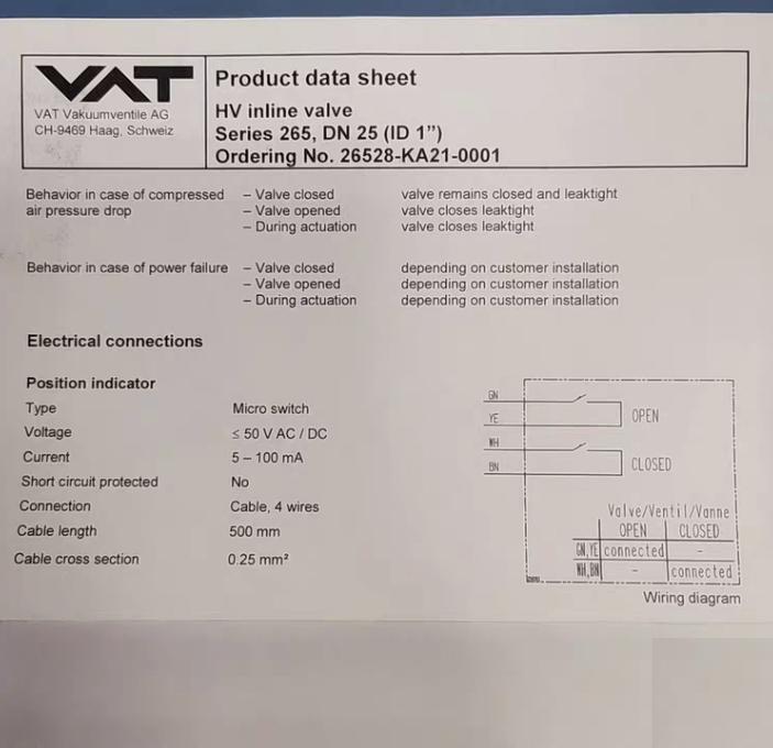 AGILENT VAT VALVE X3202-60079 ALUMINUM INLINE BLOCK A O NW25KFVAT P N 26528-KA21