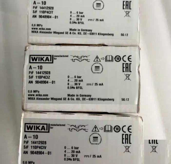 ALFA LAVAL WIKA A-10 0-6ba r 4-20mA DC 8-30V 3