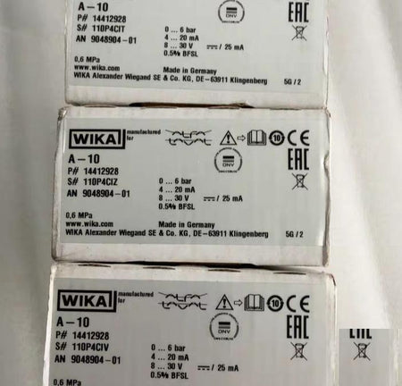 ALFA LAVAL WIKA A-10 0-6ba r 4-20mA DC 8-30V 3