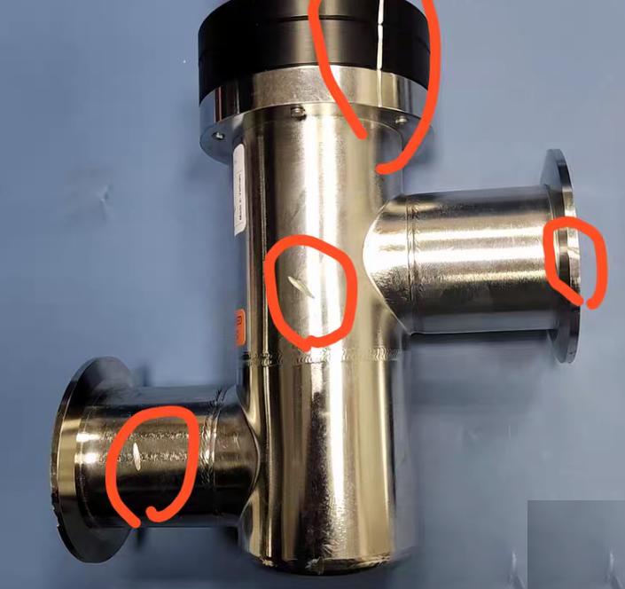 AMAT 3870-01331 KF50 Nor-Cal Products 3870-01331 Rev A in line pneumatic valve 9 2023 2