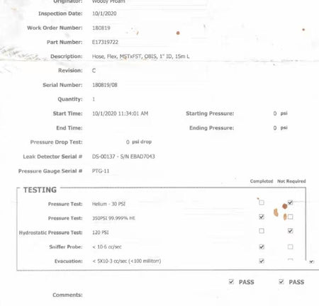 AMAT E17319720 OBIS 1 MST FST 5MAMAT E17319721 OBIS 1 MST FST 8MAMAT E17319722 OBIS 1 MST FST 15M 350PSIG CTI-CRYOGENICS SHI SUMITOMO 8 15