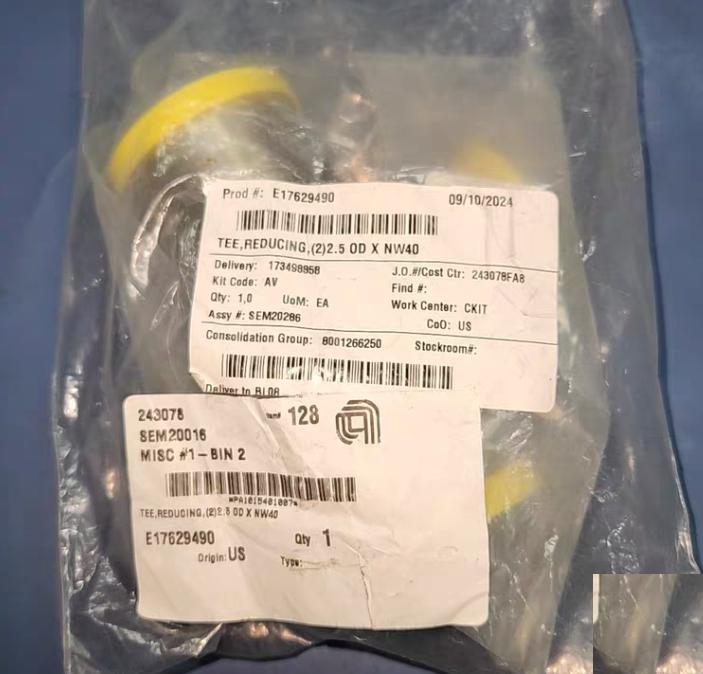 AMAT E17629490 TEE REDUCING 2 2 5 OD X NW40KF