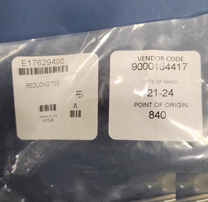AMAT E17629490 TEE REDUCING 2 2 5 OD X NW40KF