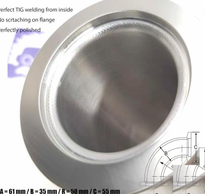 AMAT E17642420 KF40 ELBOW ROUGHINGISO-KF Flange 90 Elbow Fitting with KF40 Flange