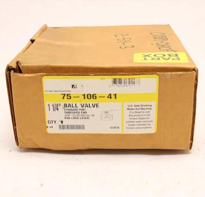 APOLLO 75-106-41 1 1 4 BALL VALVE STANDARD PORT THREADED END
