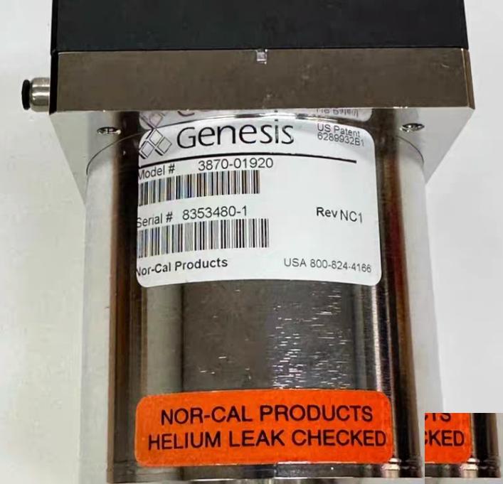 APPLIED MATERIALS 3870-01920 NOR-CAL GENESIS ANGLE POPPET VALVE
