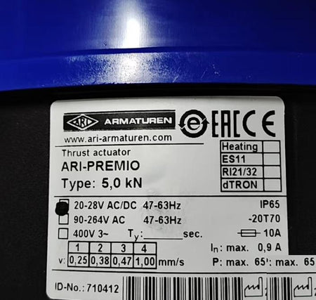 ARMATUREN ARI-PREMIO Type 5 0 kN