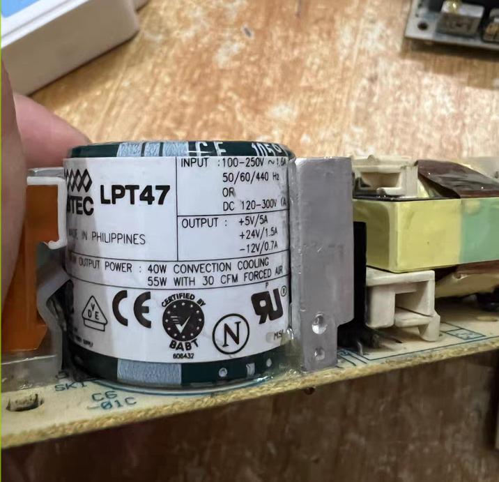 ASTEC LPT47  ASM     5V 5A  24V 1 5A -12V 0 7A                                    5