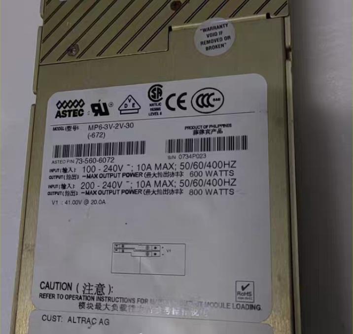ASTEC     MP6-3V-2V-30 -672      73-560-6072             100-240V   10A       800W