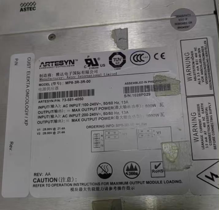 ASTEC MP8-3R-3R-00     800W 1000W        100-240V   28V 21 4A