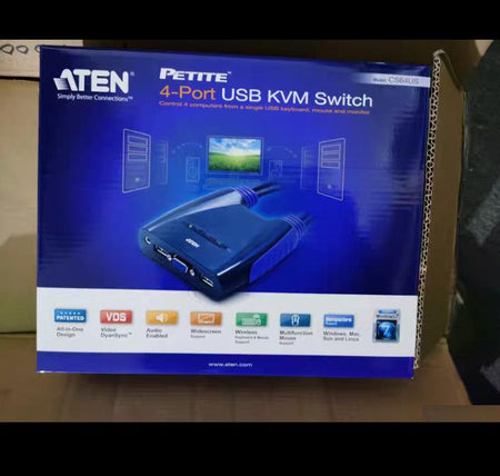 ATEN CS64US 4 USB KVM 4 1 VGA Win Mac Linux 5
